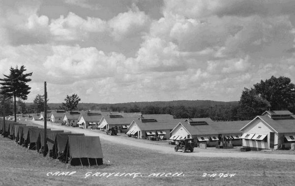 Camp Grayling - Old Postcard View (newer photo)